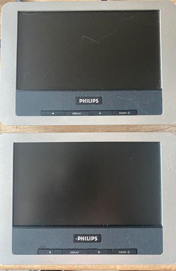 Dubbele Dvd speler 2 schermen (auto oplader ook erbij) beschikbaar voor biedingen