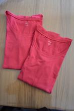 T-shirt lange mouw donker roze Large 2 stuks, Hema, Maat 42/44 (L), Ophalen of Verzenden, Lange mouw