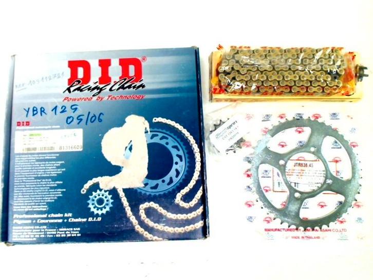 Kit chaîne Yamaha YBR 125 2006 (105112721), Motos, Pièces | Yamaha, Neuf, Enlèvement ou Envoi