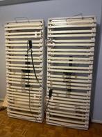2 sommiers électriques Duomat + 2 matelas Ebac, Comme neuf, Enlèvement, Sommier, 200 cm