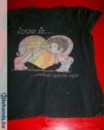 [2338] t-shirt medium gekocht in de ZEB love is, Kleding | Dames, Maat 38/40 (M), Zwart, Ophalen of Verzenden, Korte mouw