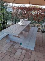 Picknick tafel zeer zware kwaliteit 2 M X 1M 60, Tuin en Terras, Zo goed als nieuw, Ophalen