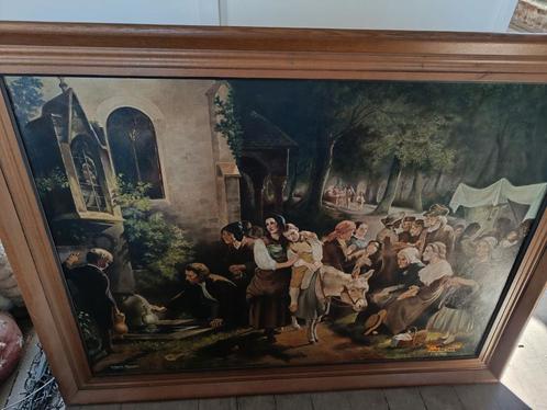 Mooi groot schilderij, Antiek en Kunst, Kunst | Schilderijen | Klassiek, Ophalen