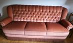 Zetel salon roze mohair velours barok vintage franjes velvet, Ophalen