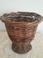 Petit panier cache-pot, H.17cm, Maison & Meubles, Enlèvement ou Envoi, Osier, Rond, Panier