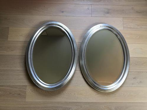2 ovale spiegels retro, Huis en Inrichting, Woonaccessoires | Spiegels, Gebruikt, 50 tot 75 cm, Minder dan 100 cm, Ovaal, Ophalen