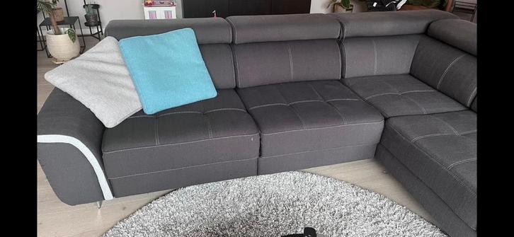 Hoekzetel met relax, Maison & Meubles, Canapés | Salons, Utilisé, Banc d'angle, Enlèvement