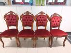 4 antieke Louis XV (???) stoelen: Samen €100, Ophalen