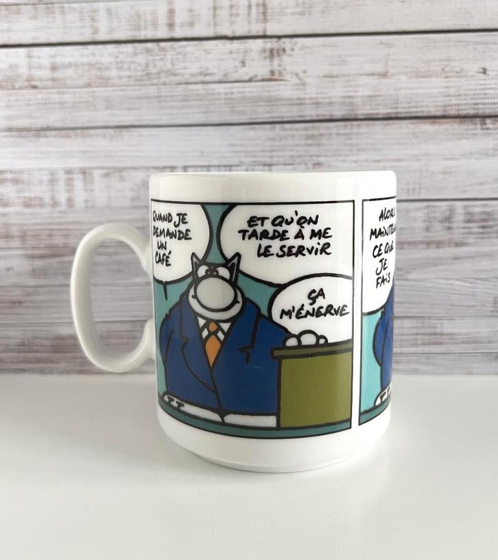 Tasse Le Chat de Geluck, Maison & Meubles, Cuisine | Vaisselle, Utilisé, Tasse(s) et/ou soucoupe(s), Autres styles, Céramique