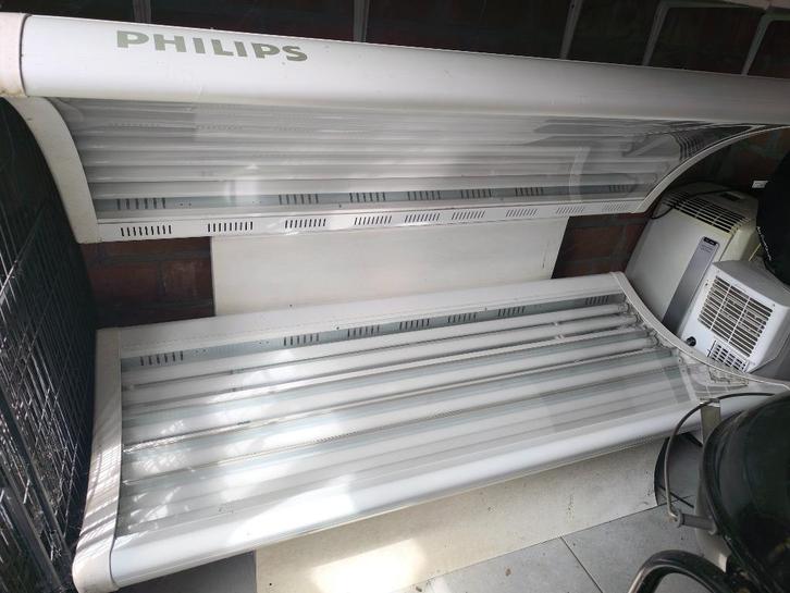 Zonnebank Philips, Elektronische apparatuur, Zonnebanken en Gezichtsbruiners, Gebruikt, Zonnebank dubbelzijdig, 15 lampen of meer