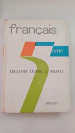 Livre ancien de 1964 : "Français 5e" Coll. Lagarde & Michard, Ophalen, Fournier J. et Bastide M.