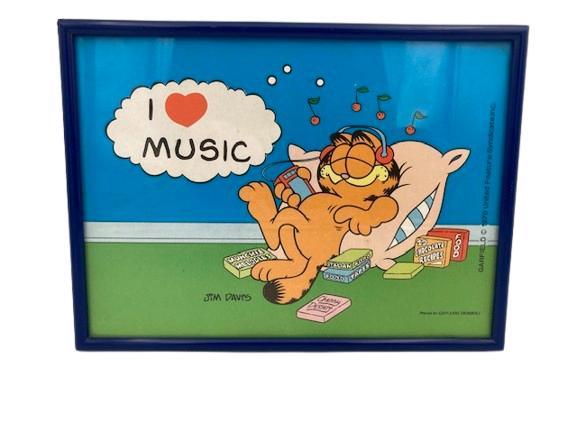 Garfield Vintage Fotokadertje, Verzamelen, Stripfiguren, Zo goed als nieuw, Plaatje, Poster of Sticker, Garfield, Ophalen of Verzenden