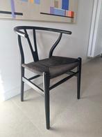 3 zwarte eetkamerstoelen 50€/stuk, Trois, Enlèvement, Utilisé, Osier ou Rotin