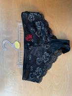 Nieuwe zwarte slip met kant L, Ophalen of Verzenden, Slip