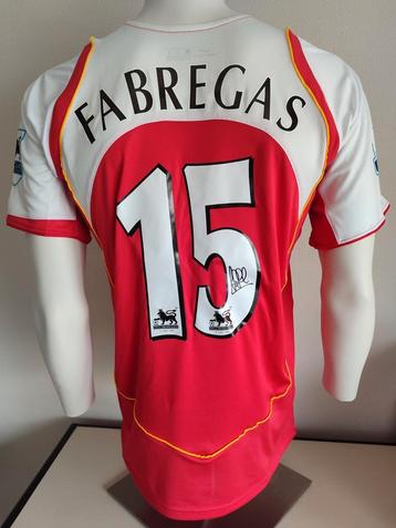 Gesigneerd Arsenal shirt door Sesc Fabregas met COA, fotobew beschikbaar voor biedingen