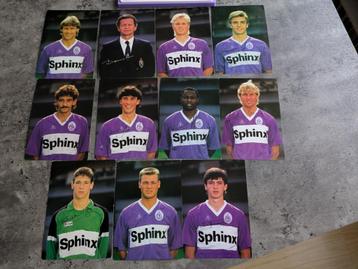 CARTES POSTALES DE FOOTBALL DU BEERSCHOT SIGNÉES ! ! ! ! 11x