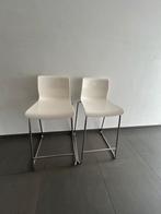 Twee IKEA barstoelen, Huis en Inrichting, Barkrukken, Ophalen, Gebruikt, 60 tot 90 cm, Metaal