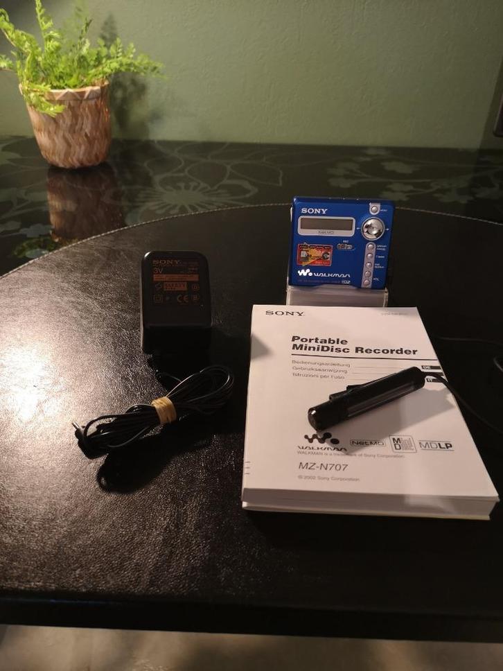 Sony net md walkman MZ-N707 minidisc player/recorder, Audio, Tv en Foto, Walkmans, Discmans en Minidiscspelers, Walkman, Ophalen