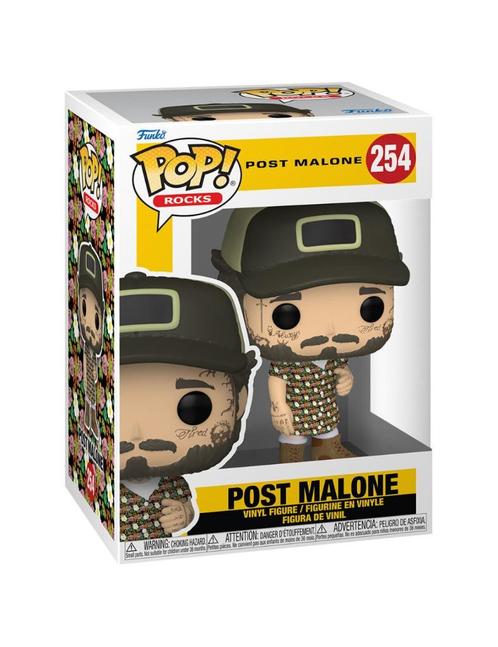 Funko POP Post Malone (254), Collections, Jouets miniatures, Neuf, Envoi