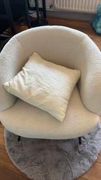 Fauteuil Teddy Bear – Bouclé ivoire blanc – Très bon état, Ophalen, Gebruikt, Metaal