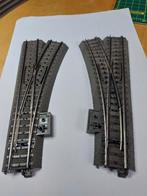 Marklin Ho switch set van 2 24611/24612, Wisselstroom, Rails, Ophalen of Verzenden, Zo goed als nieuw