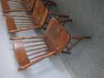 4 eiken café stoelen, Huis en Inrichting, Ophalen, Hout