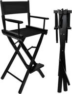 2 Hoge, zwarte en stevige make-up stoelen (mua, visagist,…), Ophalen, Zo goed als nieuw, Zwart, Make-up