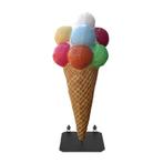 IJsje verrijdbaar 220 cm - schepijsje polyester 12 bol ijs, Ophalen, Nieuw