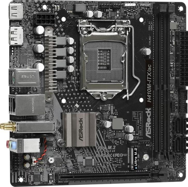 ASRock H410M-ITX/ac Wifi LGA1200, Computers en Software, Moederborden, Zo goed als nieuw, Intel, DDR4, Ophalen of Verzenden
