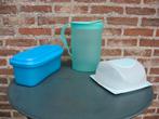 tupperware: pastakoker, schenkkan en kaasdoos, Huis en Inrichting, Keuken | Tupperware, Ophalen of Verzenden