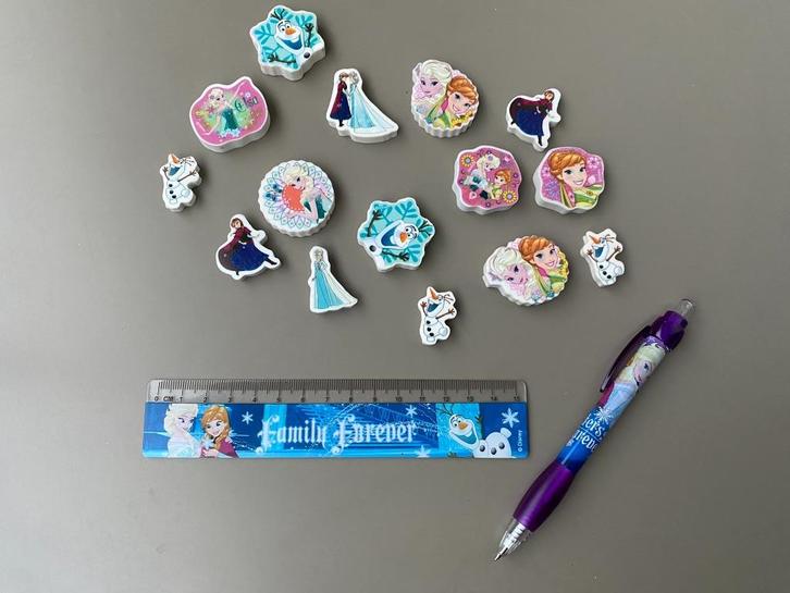 Set stylo Frozen, gommes + règle NOUVEAU, Enfants & Bébés, Enfants & Bébés Autre, Neuf, Enlèvement ou Envoi