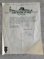 Brasserie de papier De Blieck Alost Alost, Comme neuf, Enlèvement ou Envoi