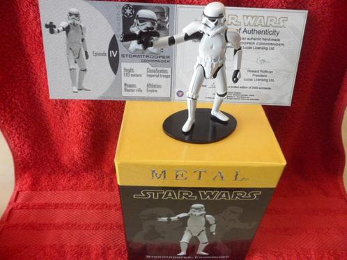 Figurine Star Wars Stormtrooper Commander en métal Ed limité, Verzamelen, Beelden en Beeldjes, Nieuw, Overige typen, Verzenden