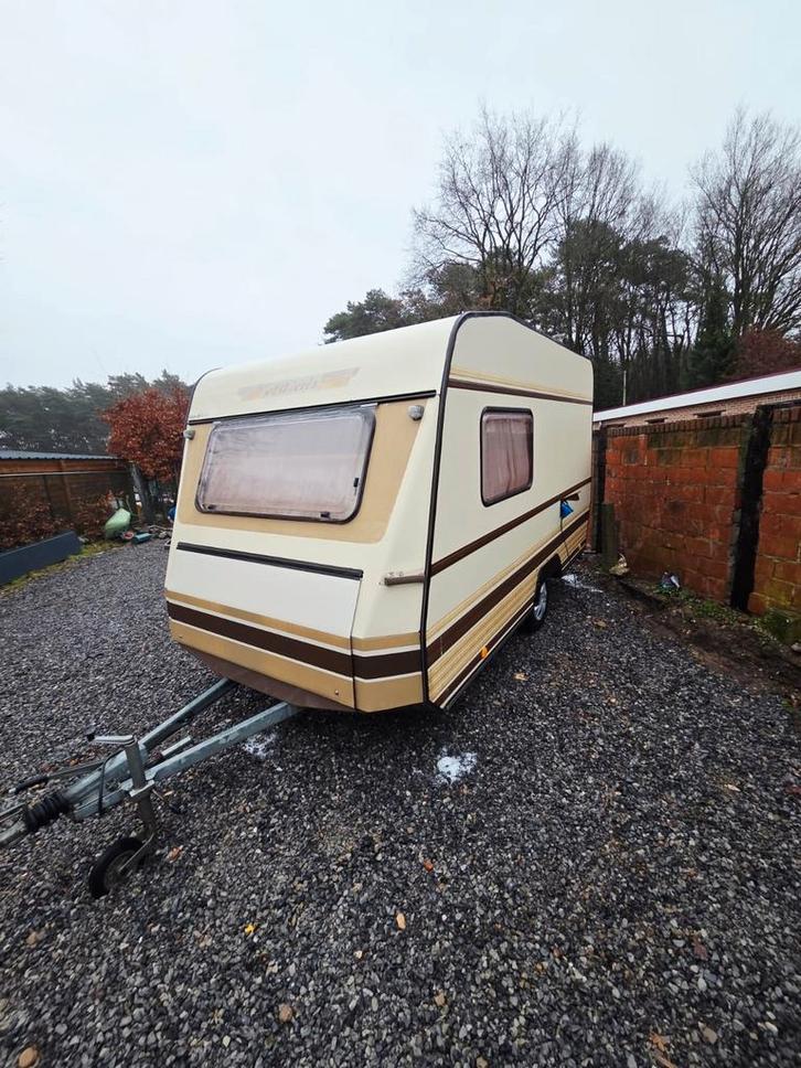 Dethleffs DR3 lichtgewicht -750kg keuringsvrij, Caravanes & Camping, Caravanes, Particulier, Banquette en rond, Dethleffs, Réfrigérateur