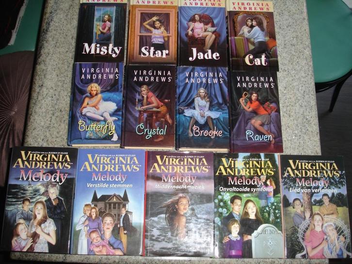 Leesboeken van Virginia Andrew's, 5 + 4 + 4, € 1,00 stuk, Boeken, Romans, Zo goed als nieuw, Ophalen of Verzenden