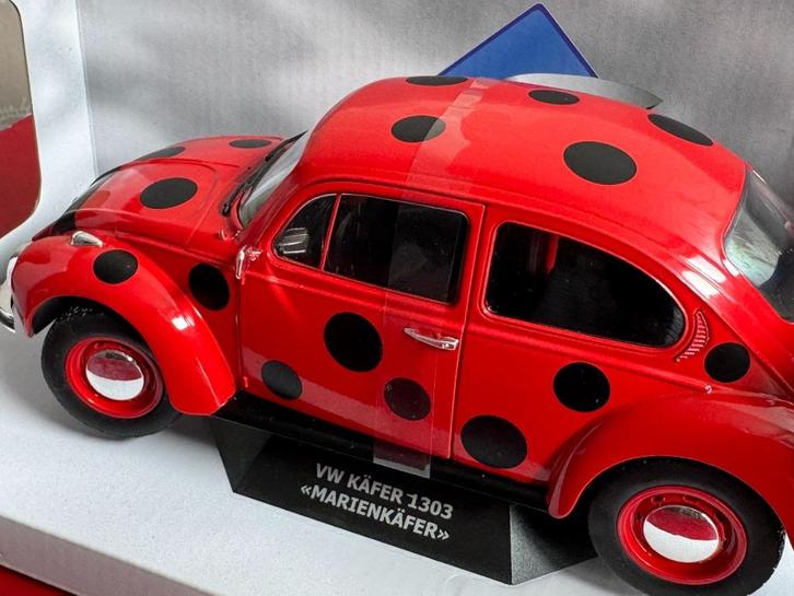 SOLIDO  VW Kever 1303 “Marienkaffer” schaal 1/18 -Jaar :1974, Hobby en Vrije tijd, Modelauto's | 1:18, Nieuw, Auto, Solido, Verzenden