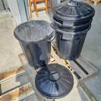 vuilbak - multifunct.toep- incl deksel - 70l - 4 st, Ophalen, Kunststof, 50 tot 75 cm, 40 liter of meer