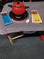 Fondustel rood, Electroménager, Fondue, Enlèvement, Comme neuf, Électrique, Accessoires pour fondue