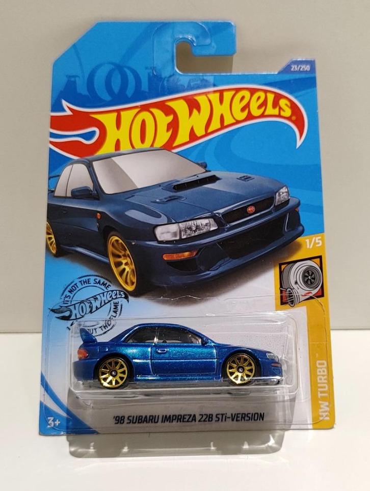 Hot Wheels '98 Subaru Impreza 22b STI Blauw (2019), Hobby en Vrije tijd, Modelauto's | Overige schalen, Ophalen of Verzenden
