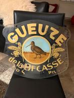 Publicité sur verre gueuze de la Bécasse Pr Steppé Bruxelles, Verzamelen, Merken en Reclamevoorwerpen, Ophalen, Gebruikt, Reclamebord