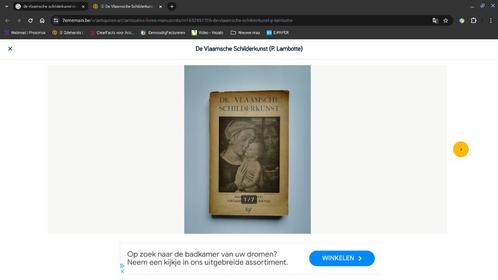 DE VLAAMSCHE SCHILDERKUNST door P Lambotte +:/-1930, Antiek en Kunst, Antiek | Boeken en Manuscripten, Ophalen of Verzenden