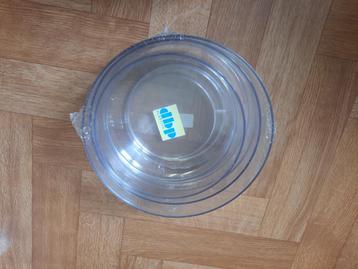 nieuw set van 3 dikke pvc kommen 3 maten assortie beschikbaar voor biedingen