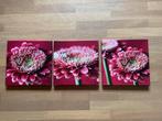 3 fotoprints bloemen, Enlèvement ou Envoi, Utilisé