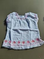 witte t-shirt, longsleef met roze bloemen, 74, Kinderen en Baby's, Babykleding | Maat 74, Ophalen of Verzenden, Zo goed als nieuw