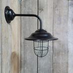 Nieuwe zwarte landelijke stallamp buitenlamp gepoedercoat, Ophalen of Verzenden, Nieuw, Glas