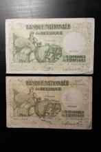 Belgische biljetten 50 fr (2st)..type 1927, Postzegels en Munten, Bankbiljetten | België, Los biljet, Verzenden