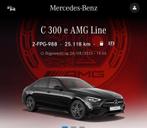 Mercedes C300E AMG line hybrid, Auto's, Automaat, Achterwielaandrijving, Parkeersensor, Zwart