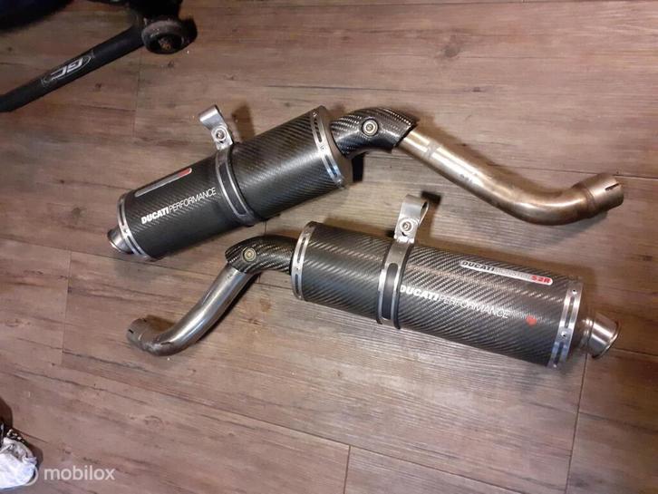 Hoge carbon dempers uitlaten performance Monster 900 620 750, Motoren, Onderdelen | Ducati, Gebruikt, Ophalen of Verzenden