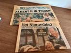 Oude kranten Albert II & Boudewijn 1993, Ophalen