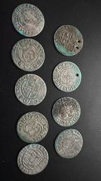 3 Polker zilvermunten, Ophalen, Polen